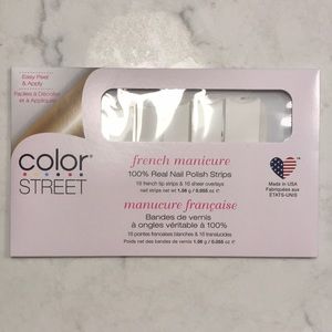 Color St., French manicure  100% real nail polish strips